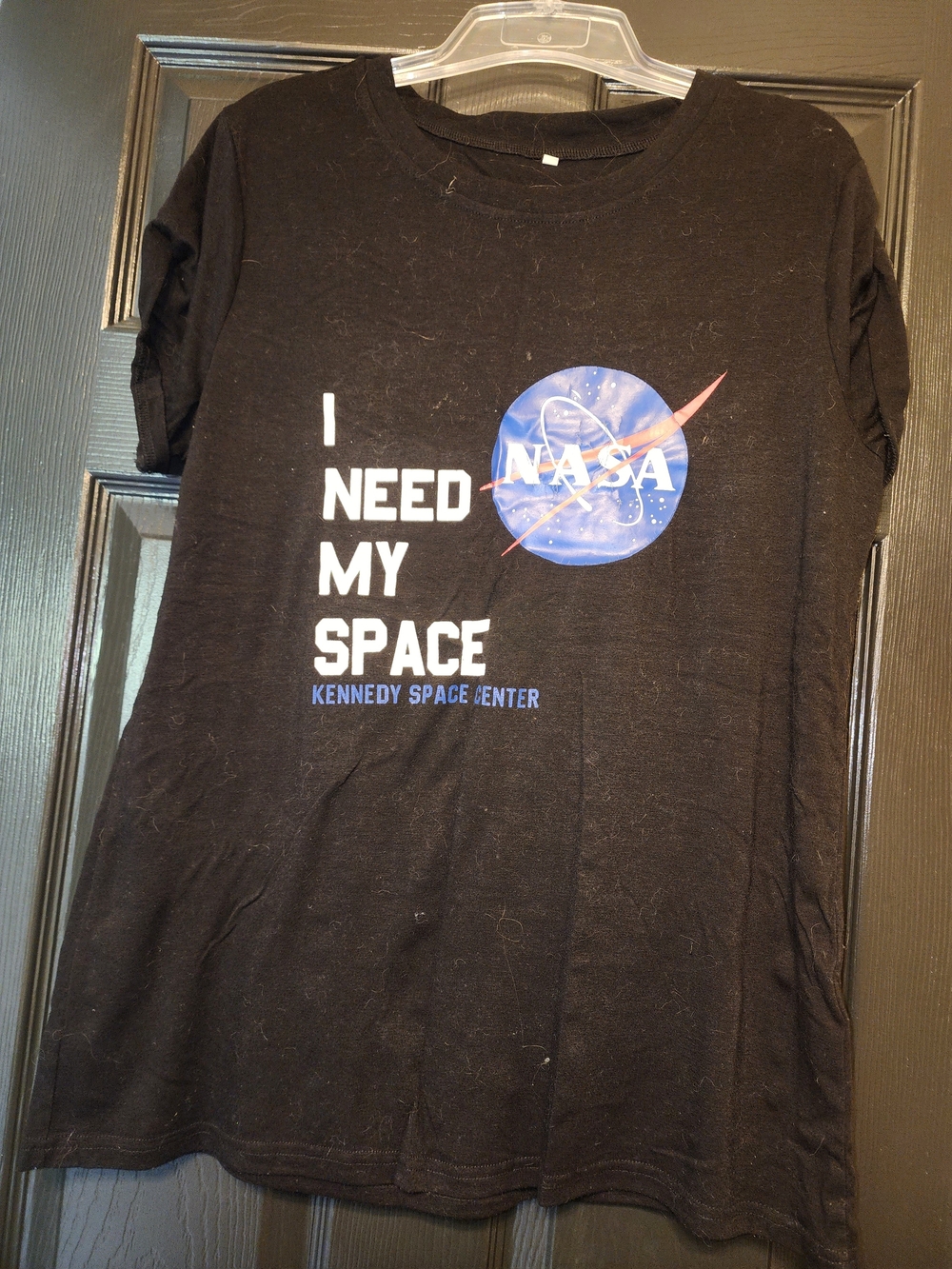 Kennedy Space Center Black Graphic Tee - 'I Need My Space'
